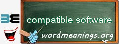 WordMeaning blackboard for compatible software